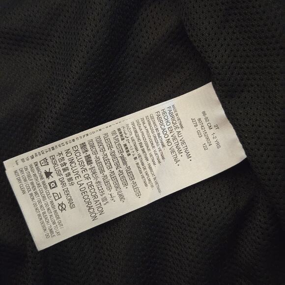 Nike Sportswear Full Zip Hooded Jacket Windbreaker Boys Size 2 Black MSRP $48 - Picture 5 of 5